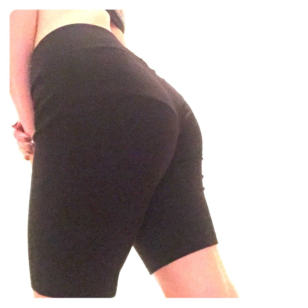 Black exertek biker shorts